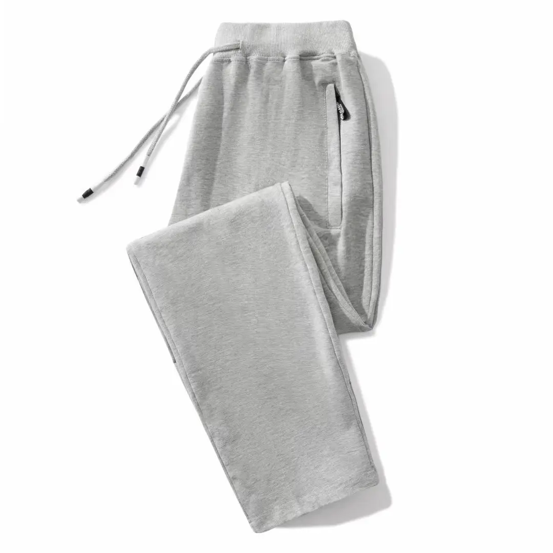 Men Velvet Casual Pants Grey Large Winter Warm - Image 9