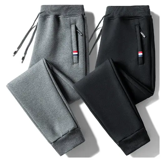 2024 Winter Pocket Zipper Leg Pants for Boys Fleece Warm - Image 30