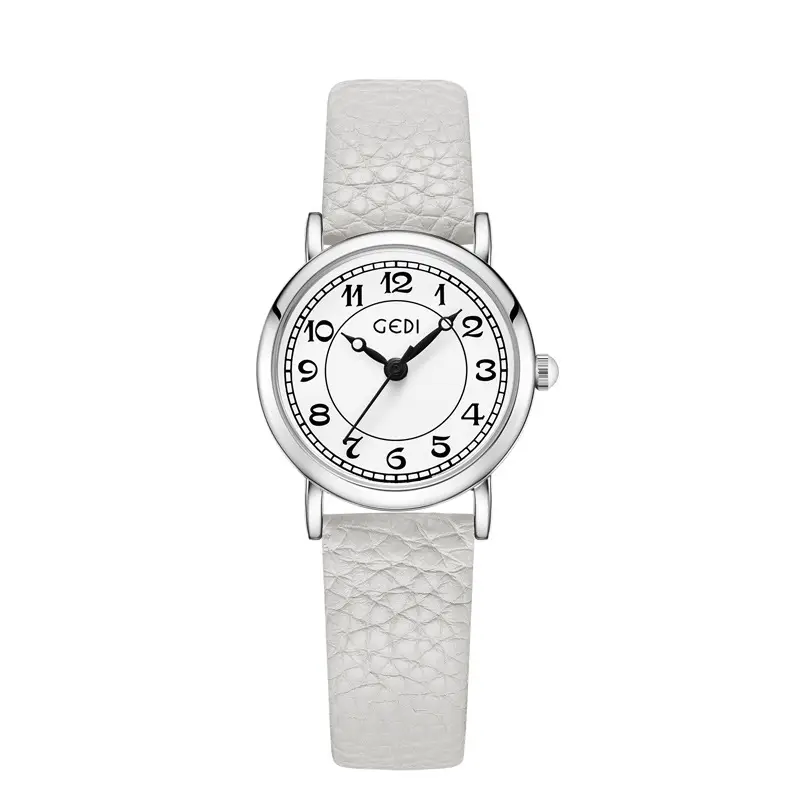 Gold Vintage Women's Quartz Watch with Leather Belt - Image 5