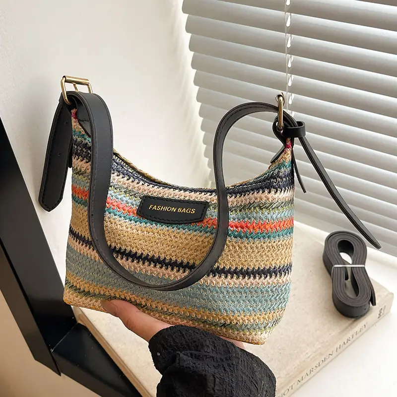 Women's Straw Woven Shoulder Crossbody Bag 2024 - Image 3