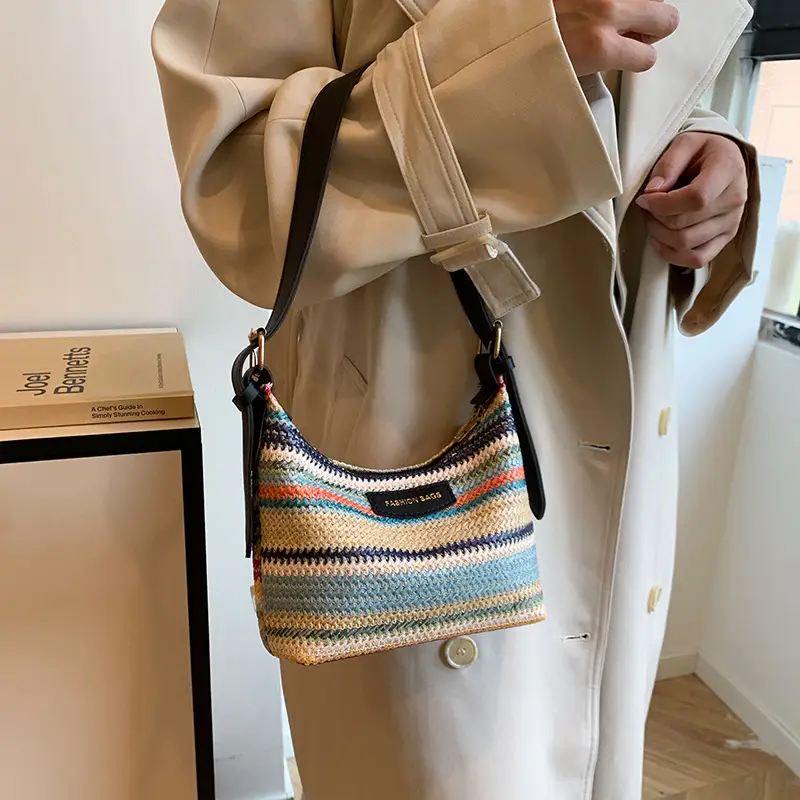 Women's Straw Woven Shoulder Crossbody Bag 2024 - Image 5
