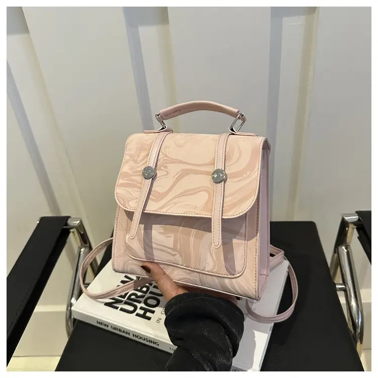 2024 Korean Style Women's Shoulder Bag with Marble Design — feature 11