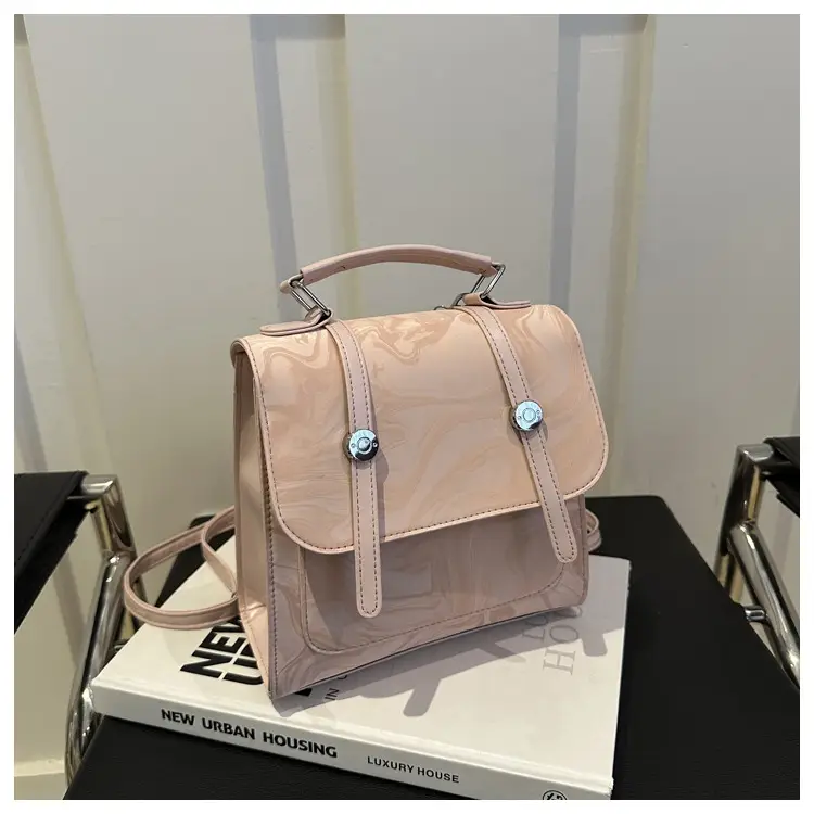 2024 Korean Style Women's Shoulder Bag with Marble Design — feature 12