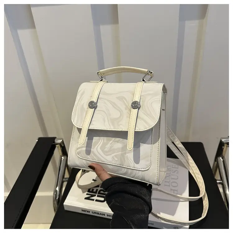 2024 Korean Style Women's Shoulder Bag with Marble Design — feature 14