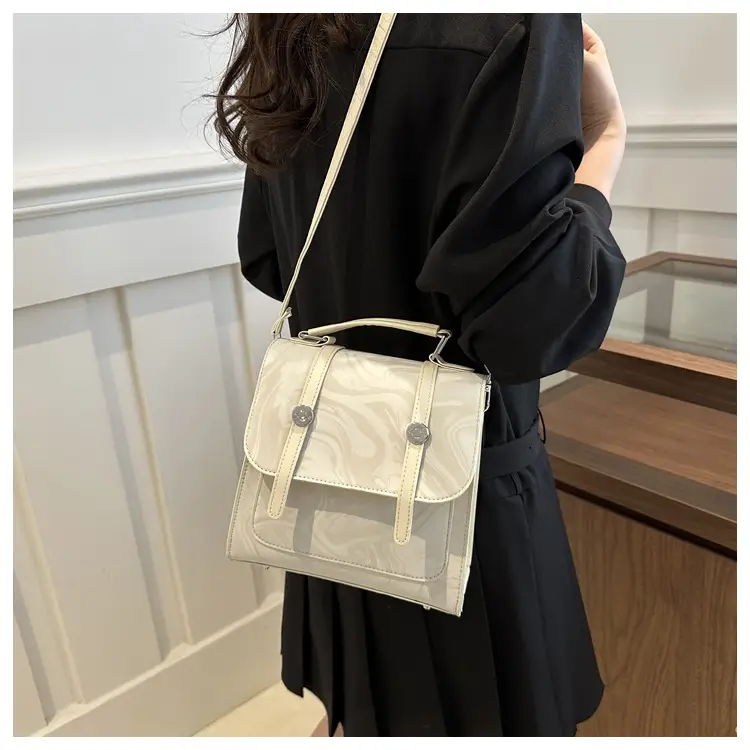 2024 Korean Style Women's Shoulder Bag with Marble Design — feature 20