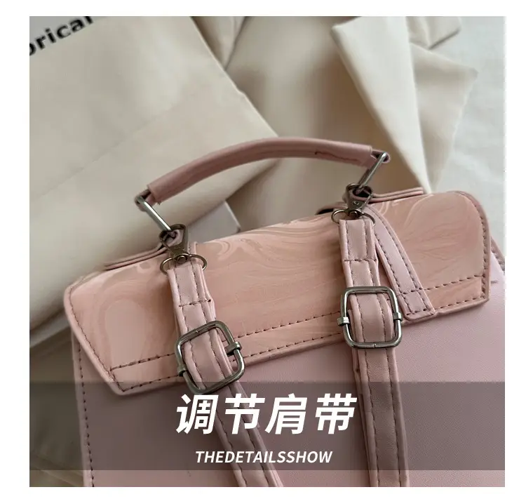 2024 Korean Style Women's Shoulder Bag with Marble Design — feature 4