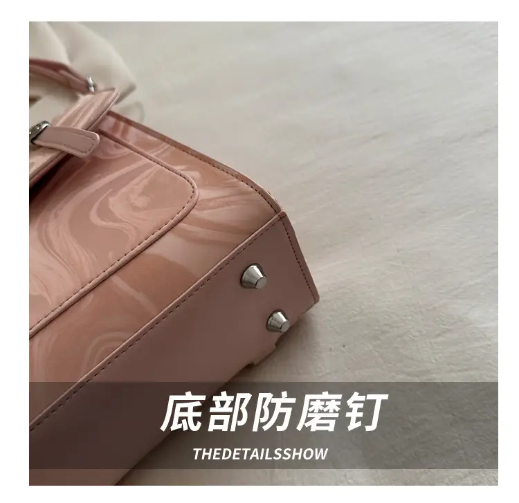 2024 Korean Style Women's Shoulder Bag with Marble Design — feature 6
