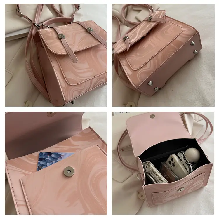 2024 Korean Style Women's Shoulder Bag with Marble Design — feature 8