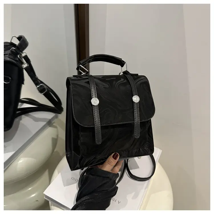 2024 Korean Style Women's Shoulder Bag with Marble Design - Image 2