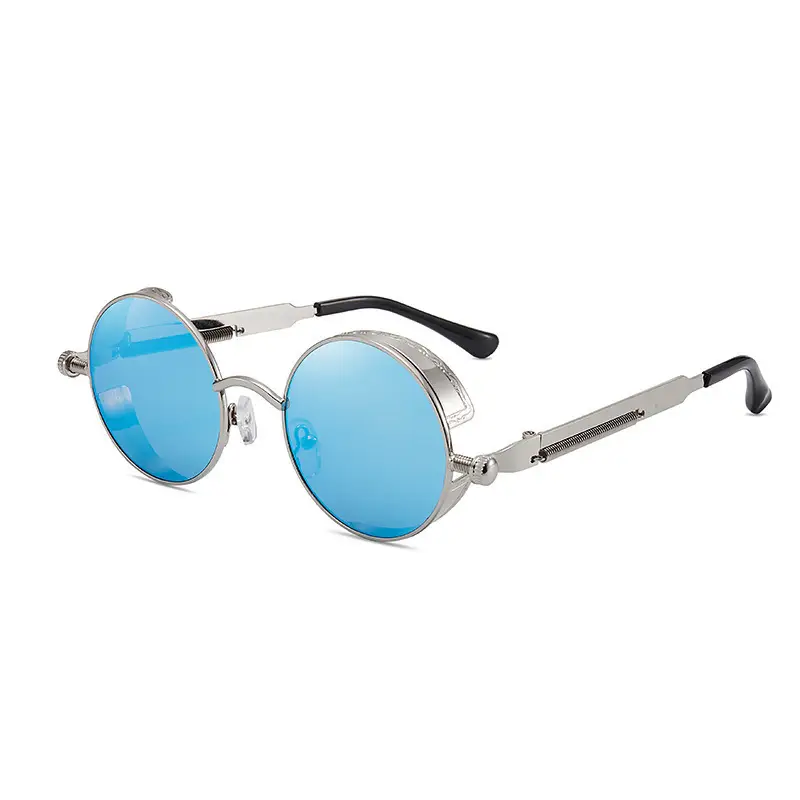Black Cross-Mirror Street Sunglasses for Men Women - Image 14