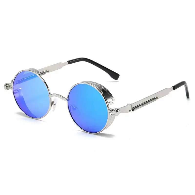 Black Cross-Mirror Street Sunglasses for Men Women - Image 4