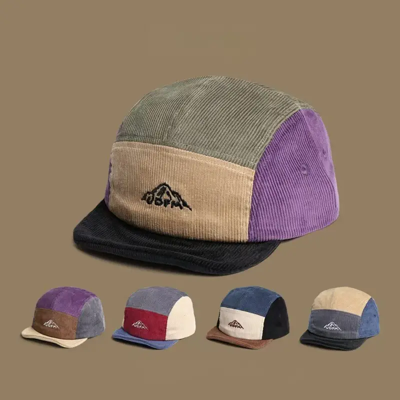 Japanese Retro Color Matching Baseball Caps for Men Women — feature 1