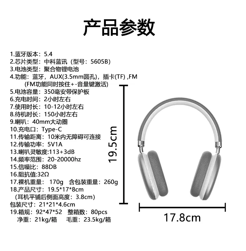 Wireless Bluetooth Headphones with 360° Sound & Voice Control — feature 3