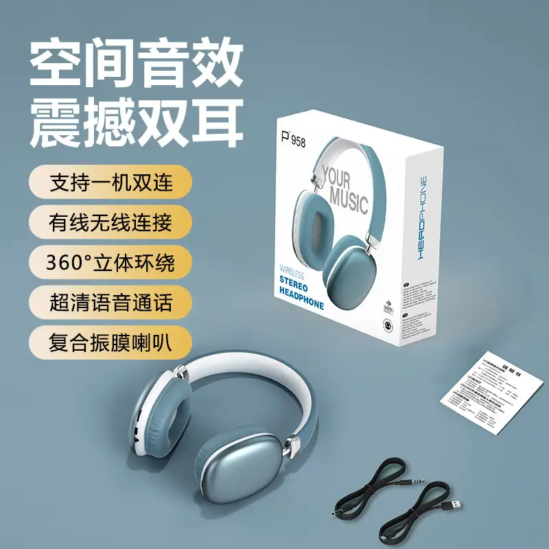 Wireless Bluetooth Headphones with 360° Sound & Voice Control - Image 5