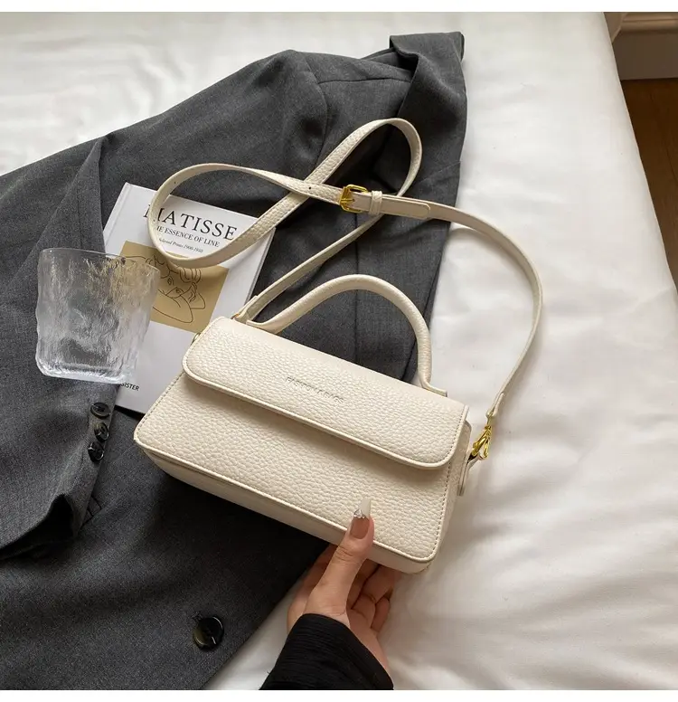 Brown Leather Women's Shoulder Bag with Gold Hardware — feature 41