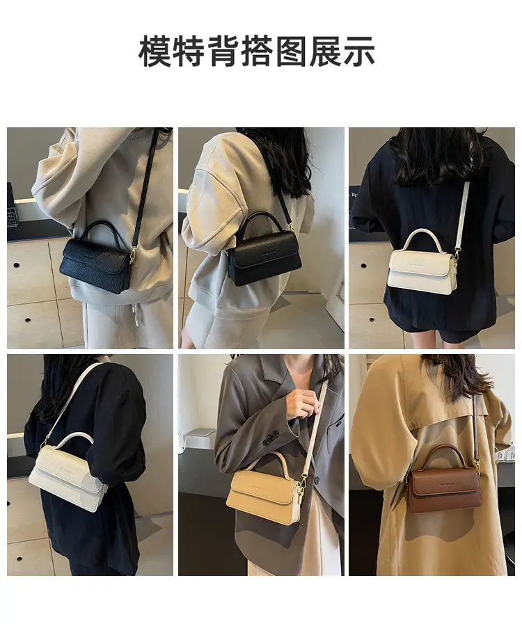 Brown Leather Women's Shoulder Bag with Gold Hardware — feature 8