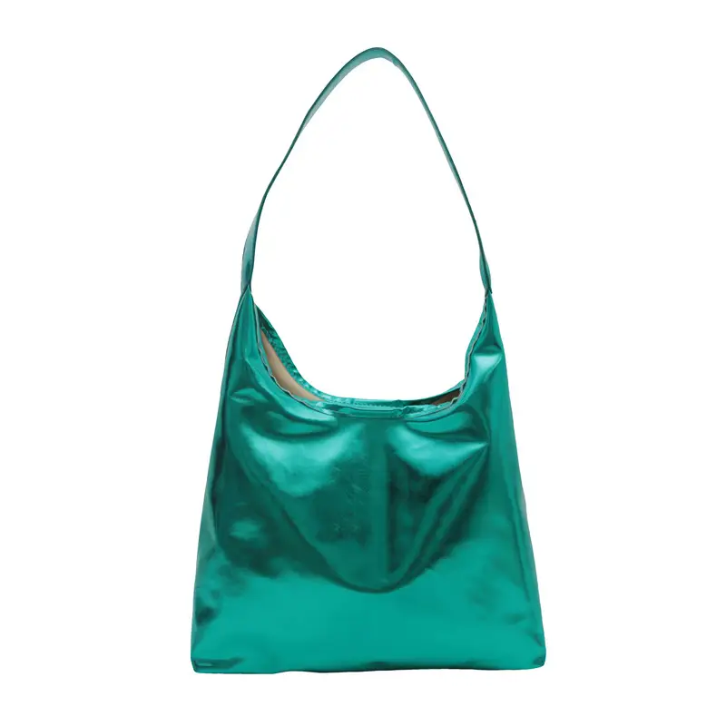 Silver Metallic Shoulder Bag for Women 2024 Autumn - Image 6
