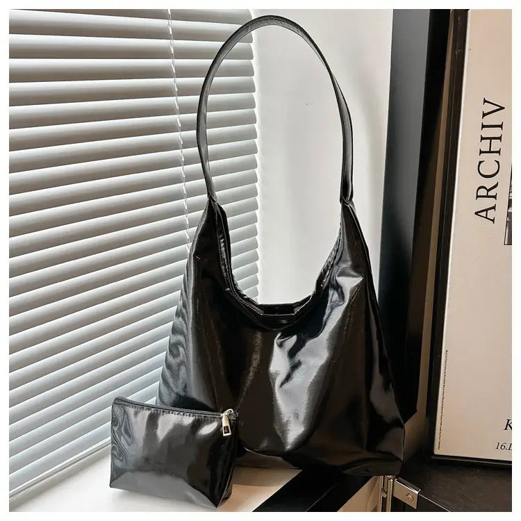 Silver Metallic Shoulder Bag for Women 2024 Autumn — feature 12
