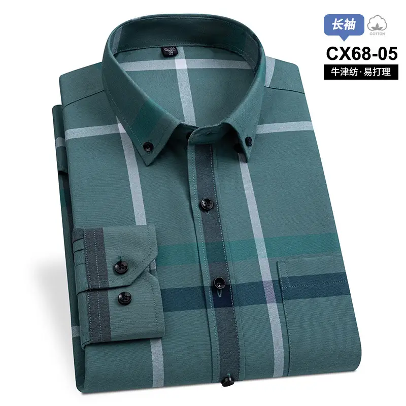 Men Cotton Striped Slim Fit Shirt with Pockets - Image 4