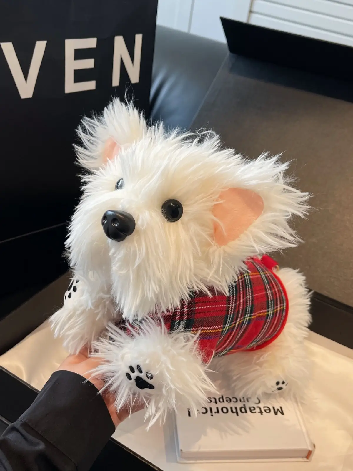 Cute Plaid Puppy Crossbody Bag for Women 2024 - Image 2