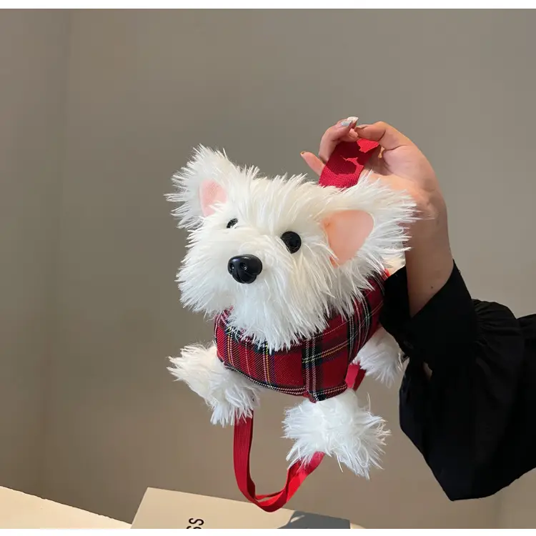 Cute Plaid Puppy Crossbody Bag for Women 2024 — feature 23