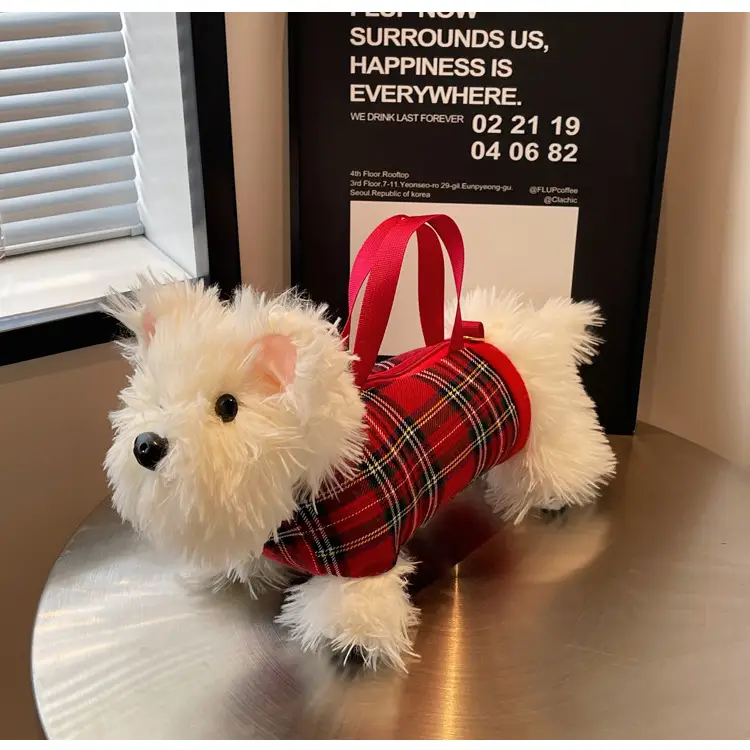 Cute Plaid Puppy Crossbody Bag for Women 2024 — feature 25