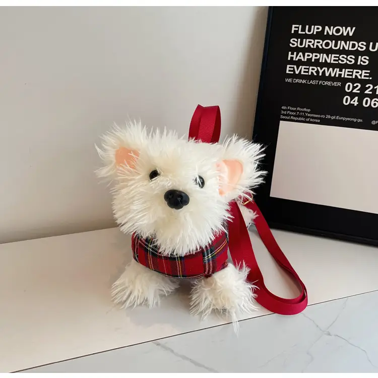 Cute Plaid Puppy Crossbody Bag for Women 2024 — feature 26