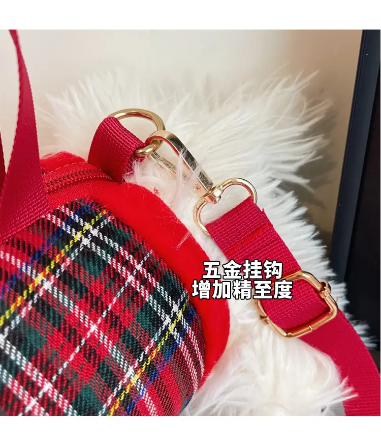 Cute Plaid Puppy Crossbody Bag for Women 2024 — feature 7
