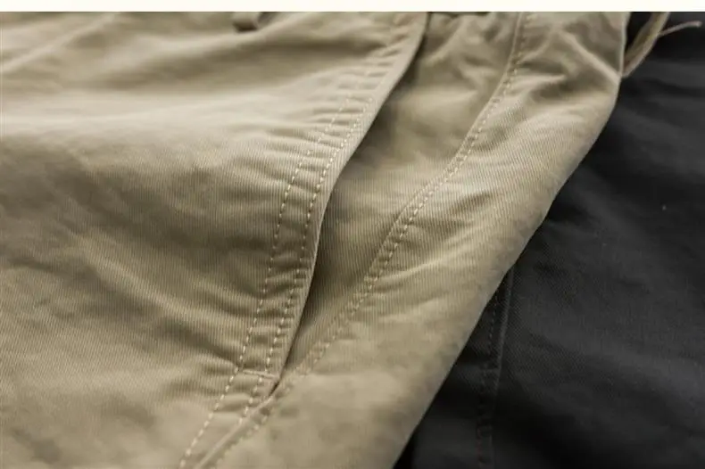 Washed Men's Japanese Solid Color Slim Shorts — feature 10