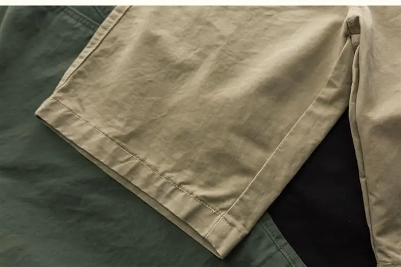 Washed Men's Japanese Solid Color Slim Shorts — feature 12