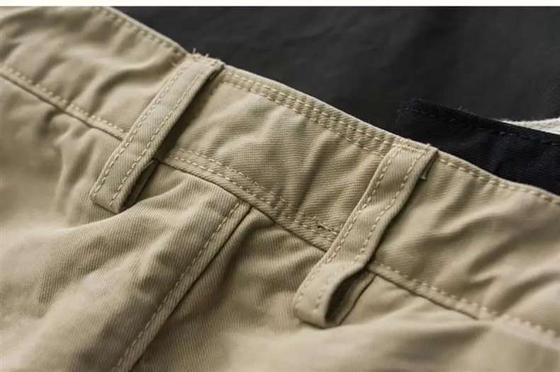 Washed Men's Japanese Solid Color Slim Shorts — feature 8