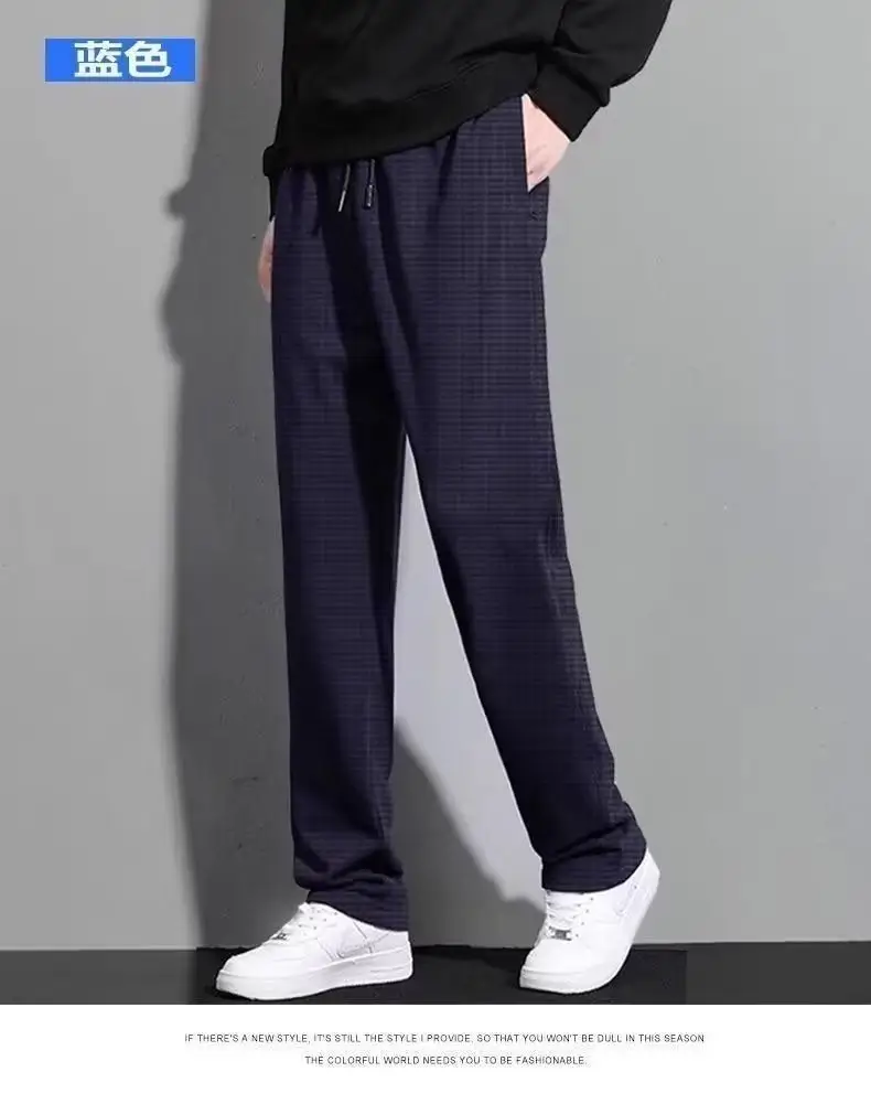 Men's Corduroy Plain Pants Black Fleece Lined Straight — feature 13