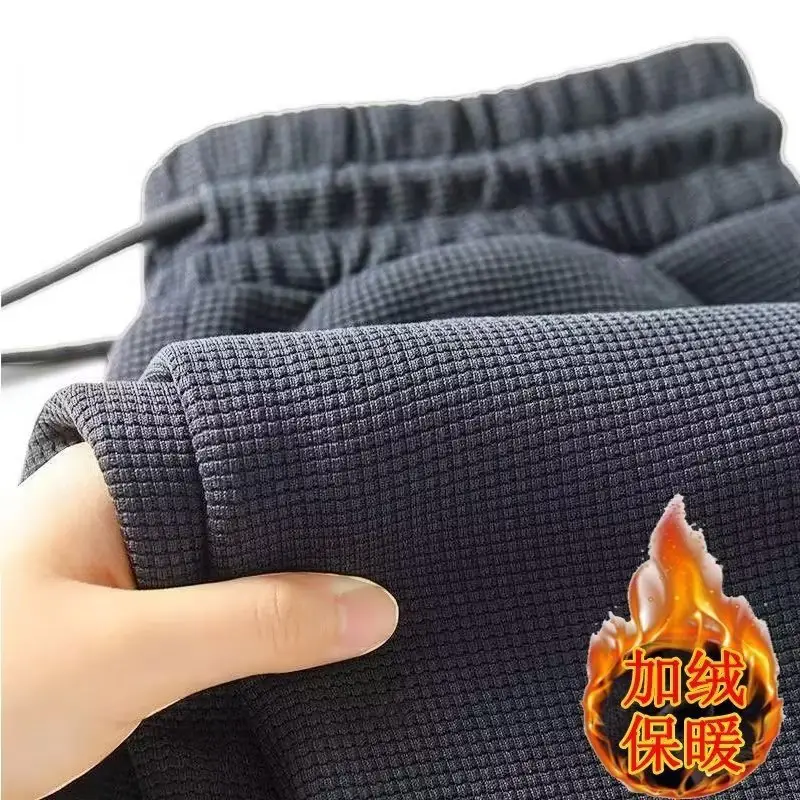 Men's Fleece Sweatpants Dark Gray Plus Size