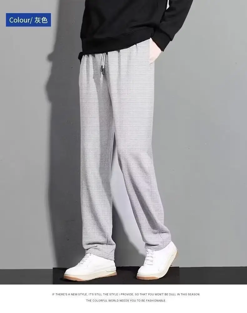 Men's Fleece Sweatpants Dark Gray Plus Size — feature 11