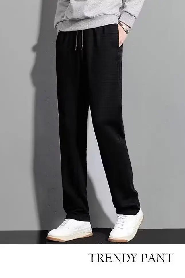 Men's Fleece Sweatpants Dark Gray Plus Size — feature 21