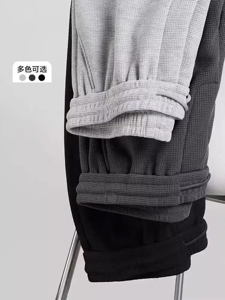 Men's Fleece Sweatpants Dark Gray Plus Size — feature 6