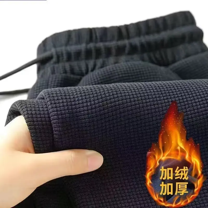 Men's Fleece Sweatpants Dark Gray Plus Size