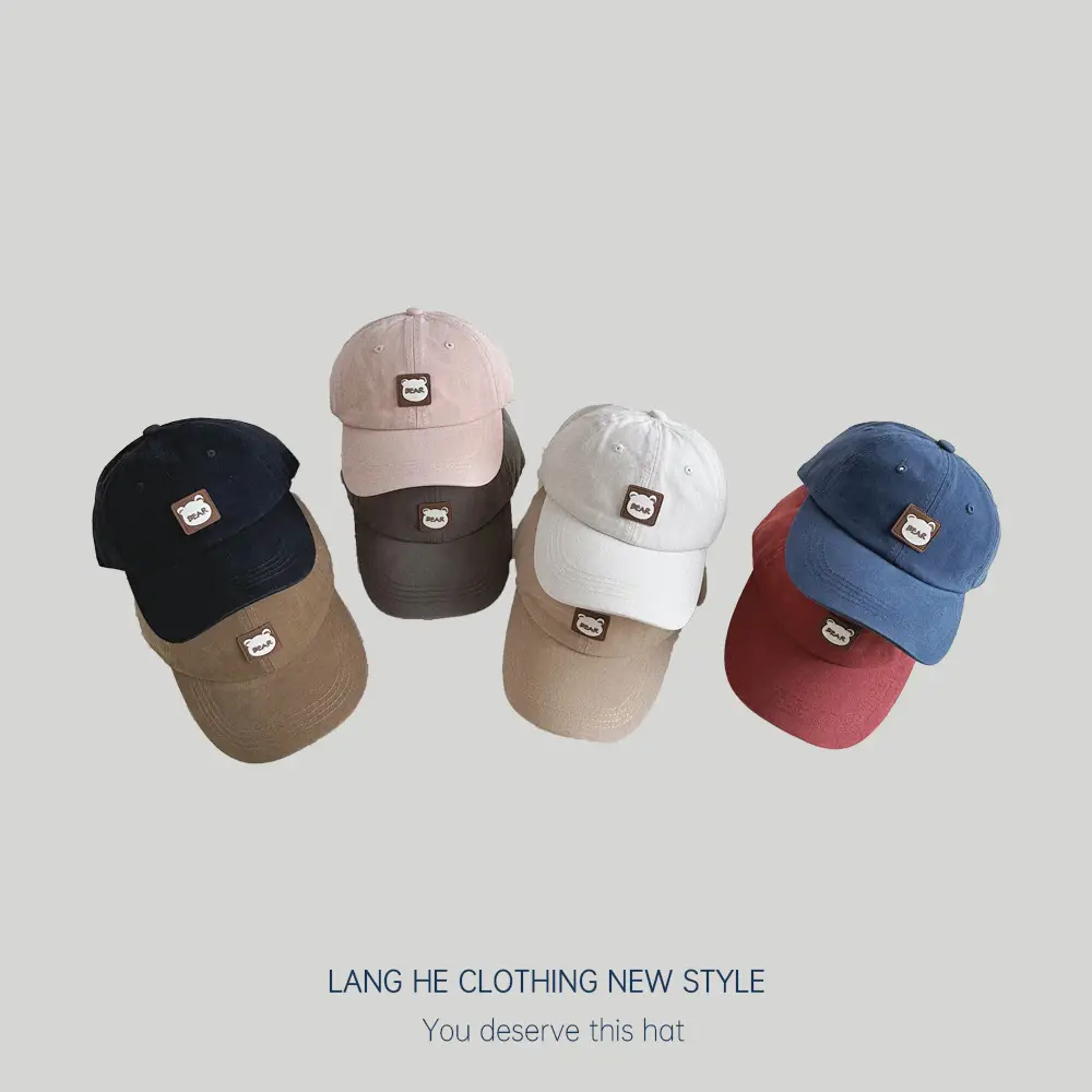 Kids Baseball Caps Korean Style All Colors - Image 11