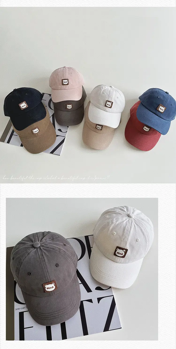 Kids Baseball Caps Korean Style All Colors — feature 25