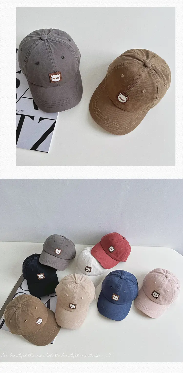 Kids Baseball Caps Korean Style All Colors — feature 26