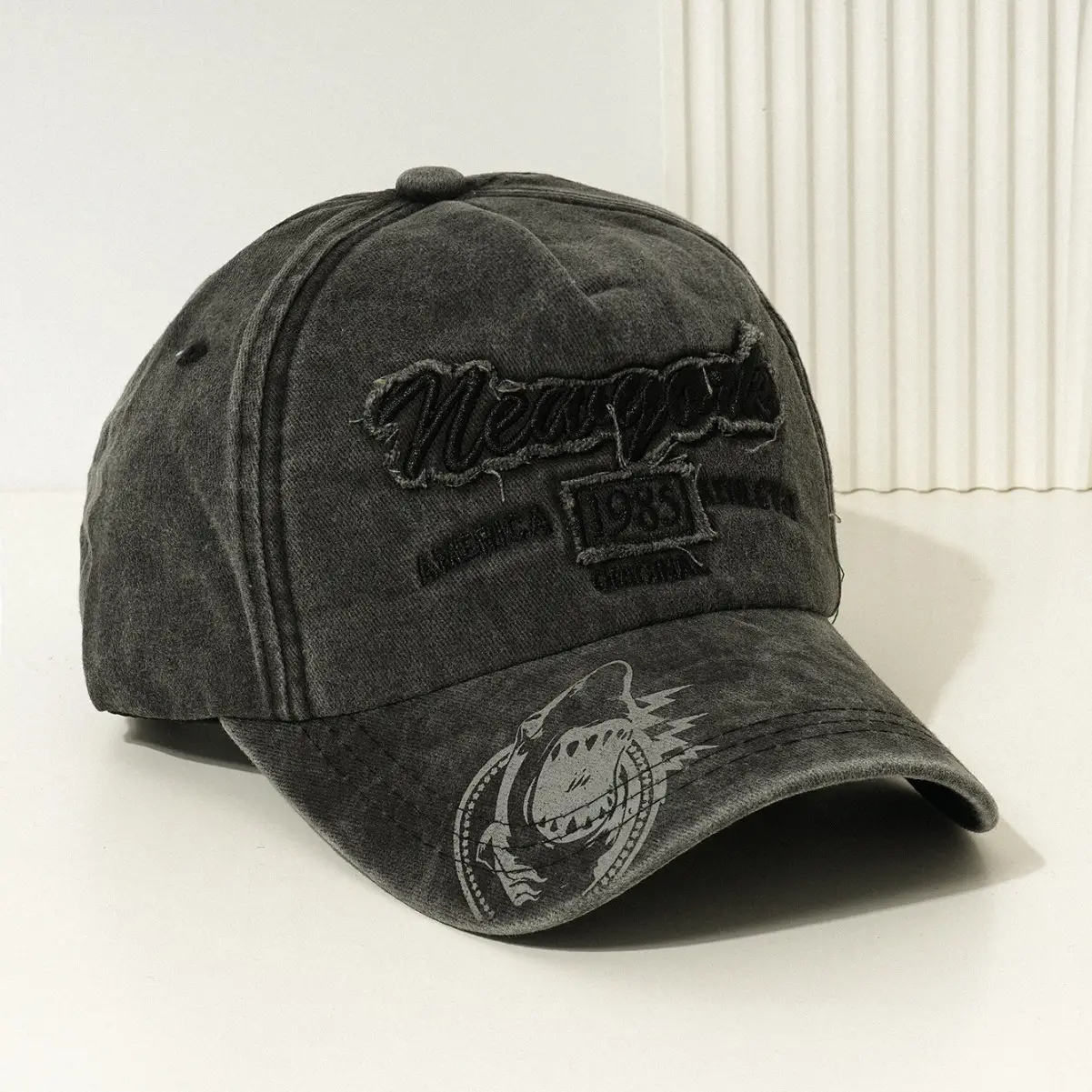 New Men's Blue Baseball Cap with American Flag & 1985 Design - Image 10