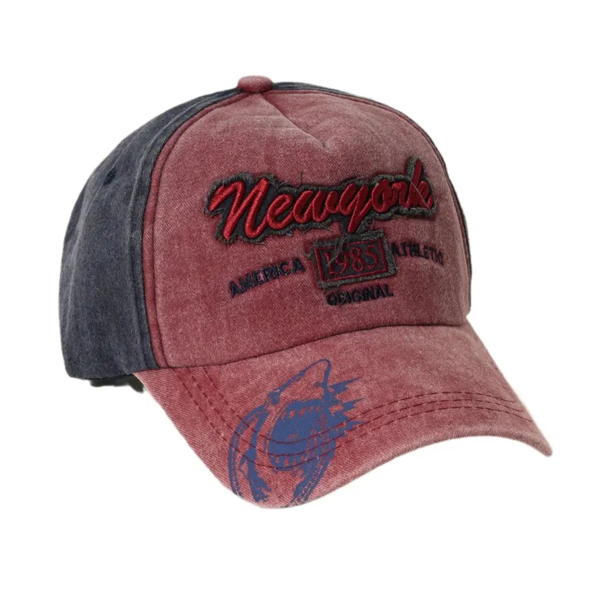 New Men's Blue Baseball Cap with American Flag & 1985 Design - Image 12