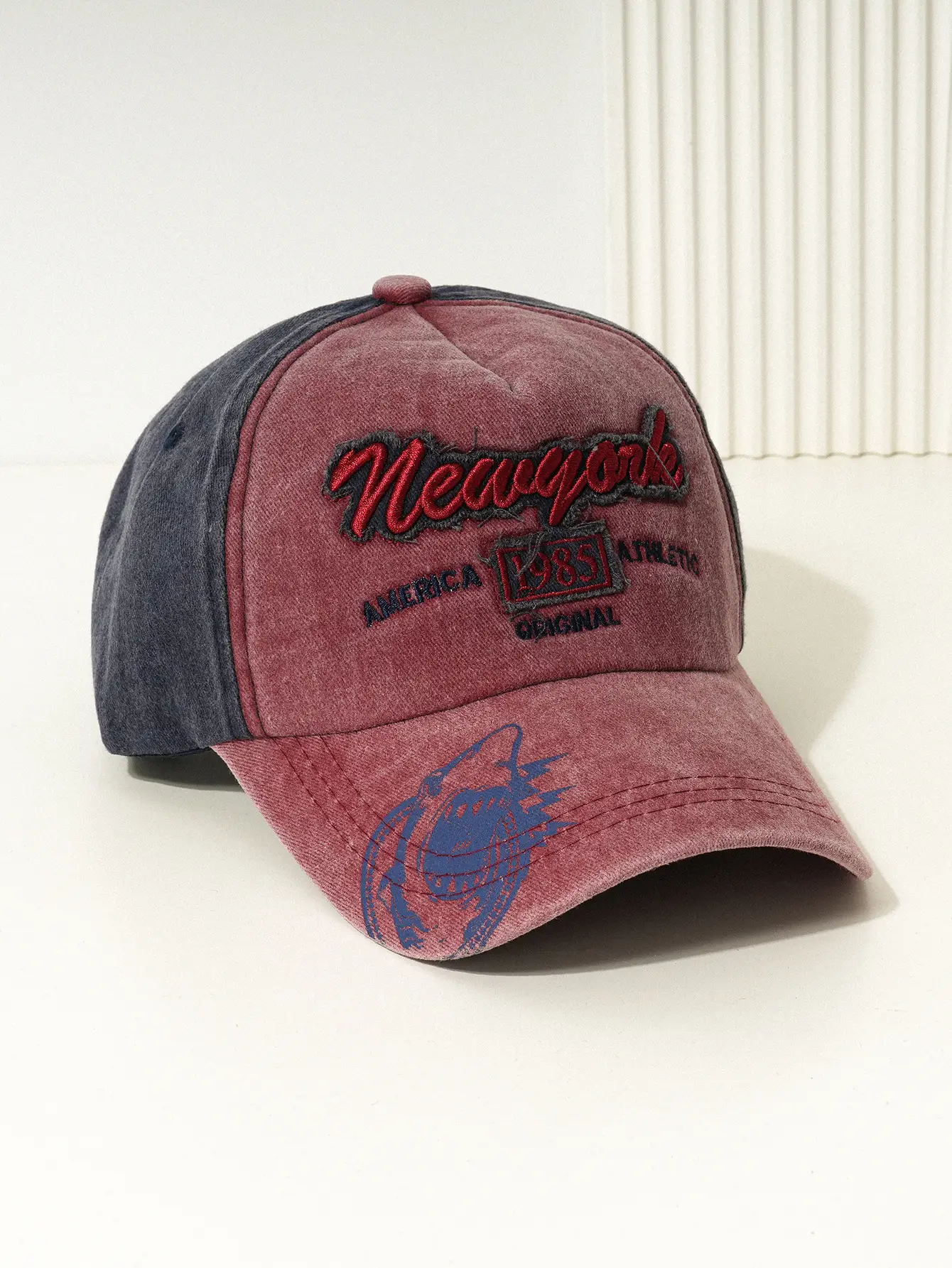 New Men's Blue Baseball Cap with American Flag & 1985 Design - Image 5