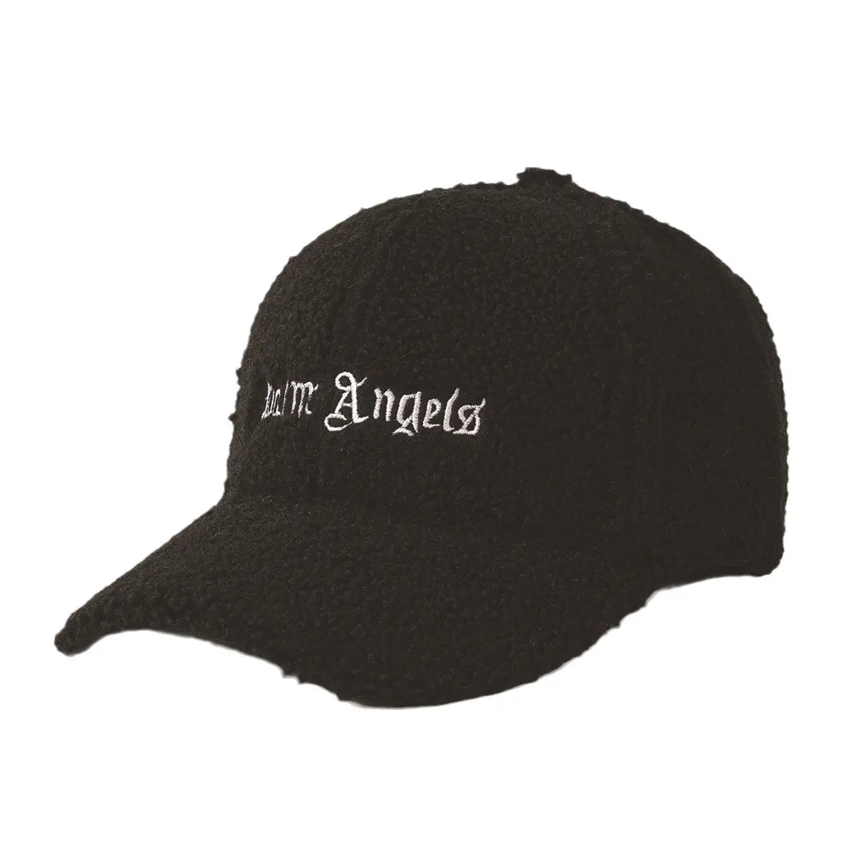 Warm Teddy Wool Cap with Vintage "Angels" Embroidery - Image 8