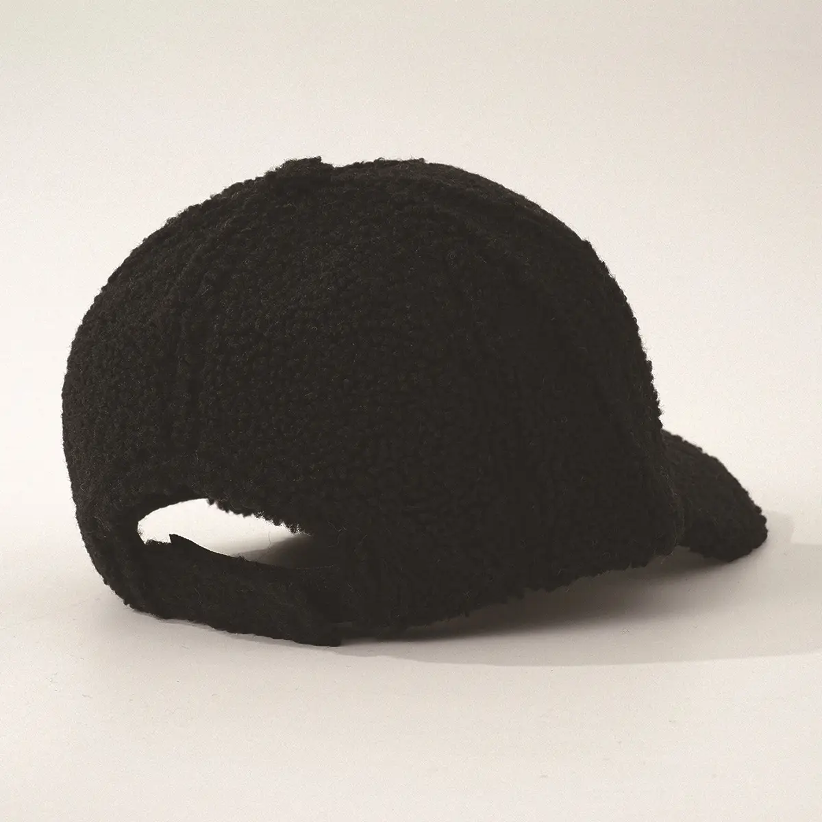 Warm Teddy Wool Cap with Vintage "Angels" Embroidery — feature 2