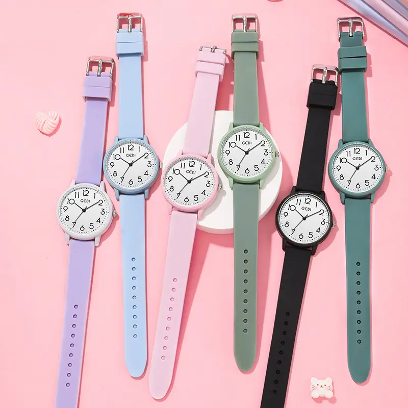 Candy Color Waterproof Quartz Watch for Girls - Image 9