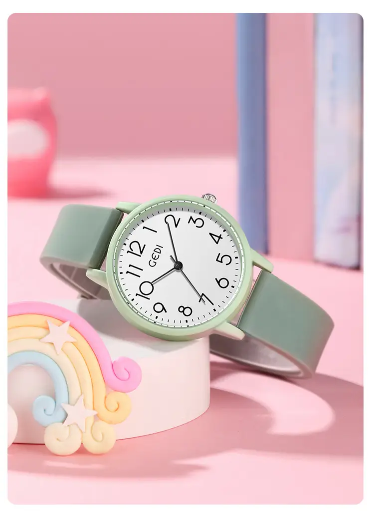 Candy Color Waterproof Quartz Watch for Girls — feature 11