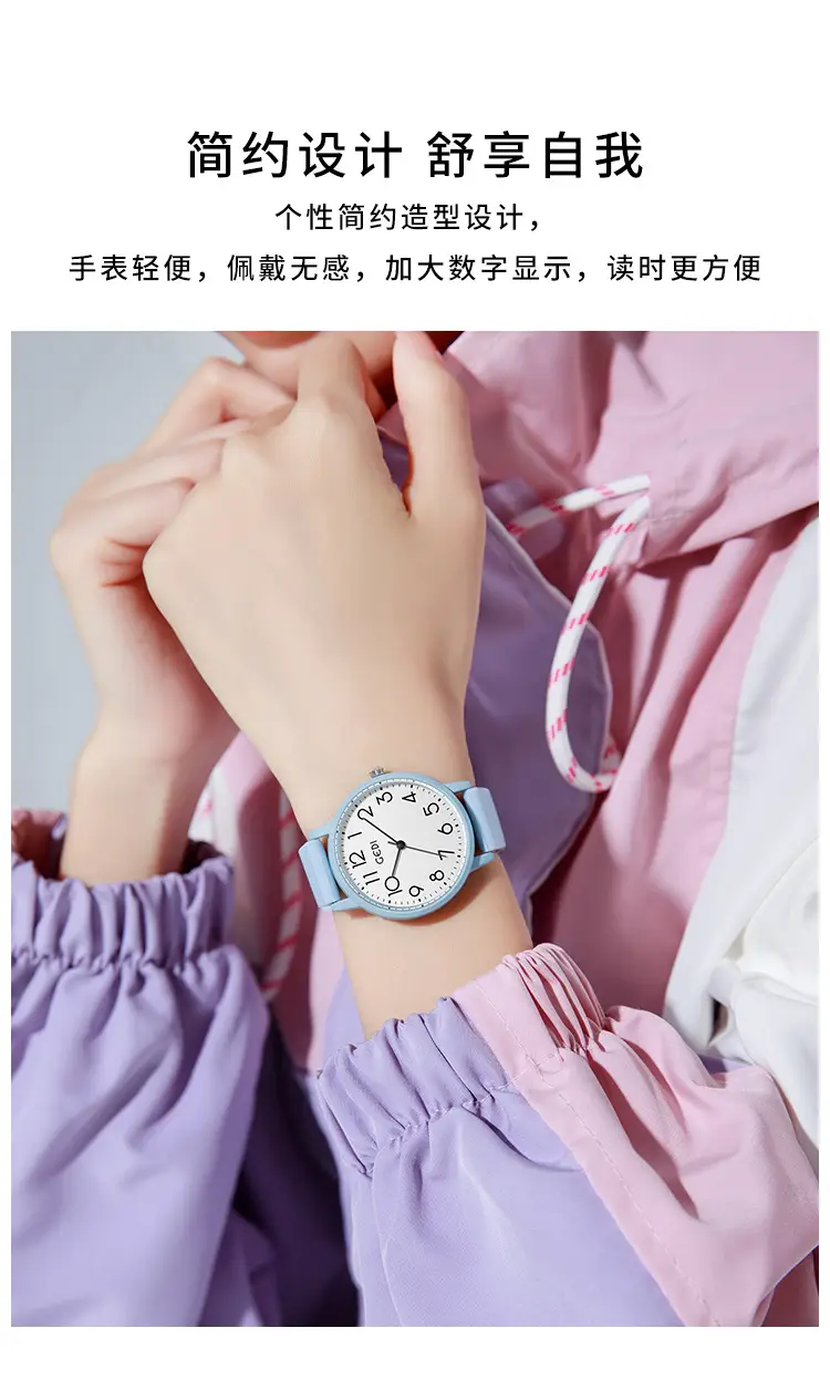 Candy Color Waterproof Quartz Watch for Girls — feature 4