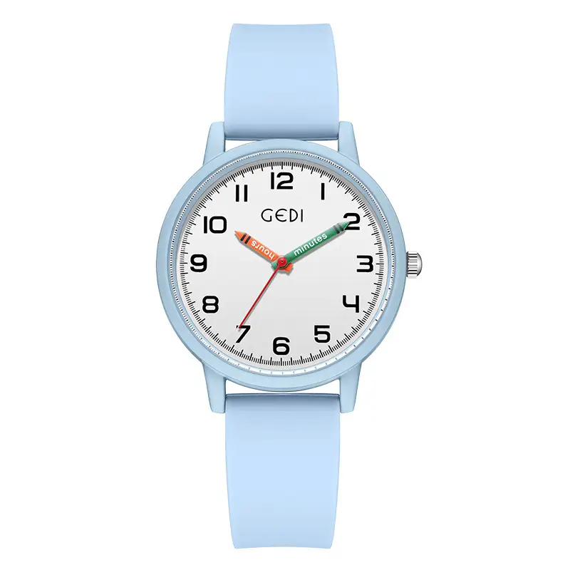 Cedi Light Blue Silicone Student Watch - Image 2