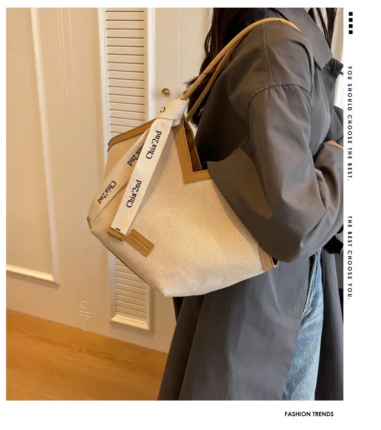 Women Canvas Shoulder Bag Large Capacity 2024 — feature 1